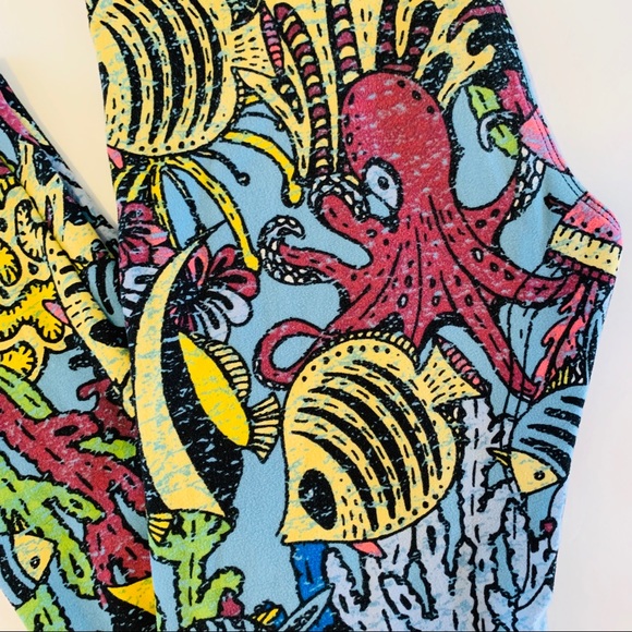 Tween Lularoe Sea Life Octopus Animal Leggings - Picture 2 of 4